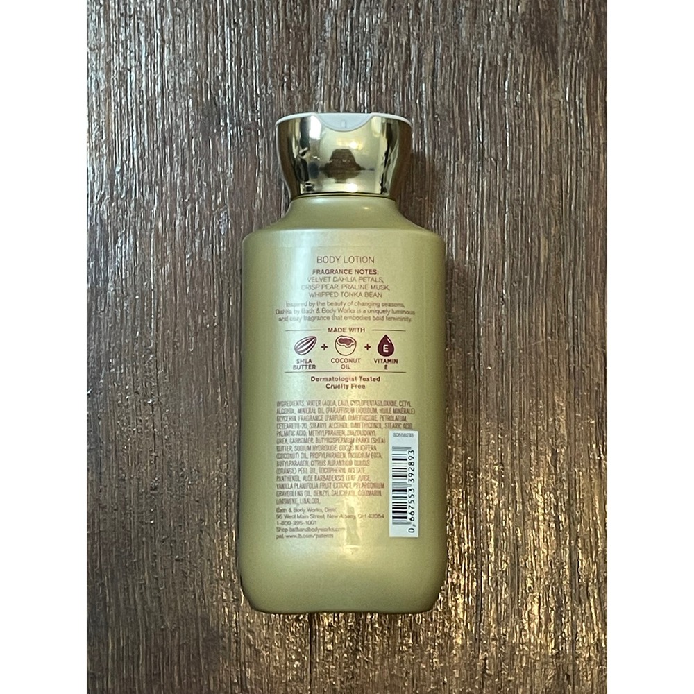 Bath & Body Works Dahlia Body Lotion Shea Vitamin E 24 Hr Moisture 8 Oz - Picture 3 of 5